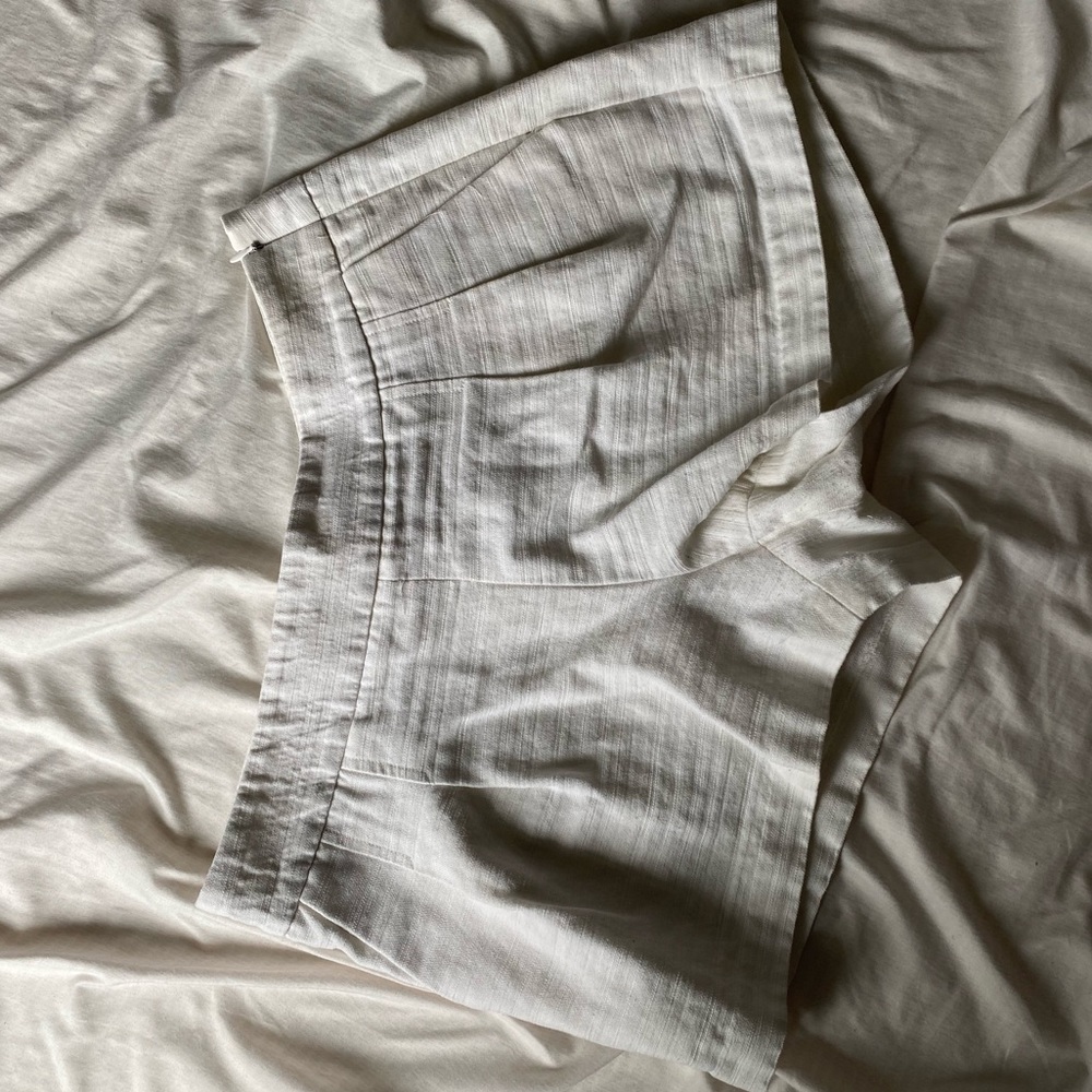 Jcrew White Woven Shorts